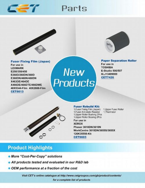 New CET products available