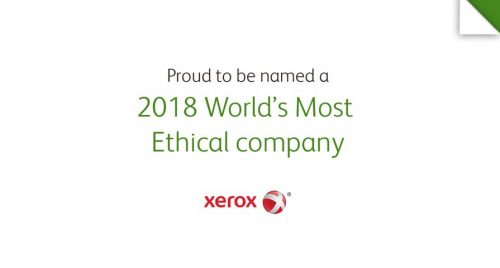 Xerox honoured for ethical business practices