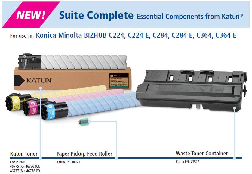 New Konica Minolta components from Katun