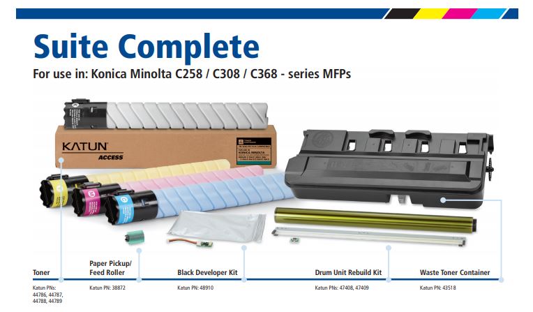 Katun releases Konica Minolta components