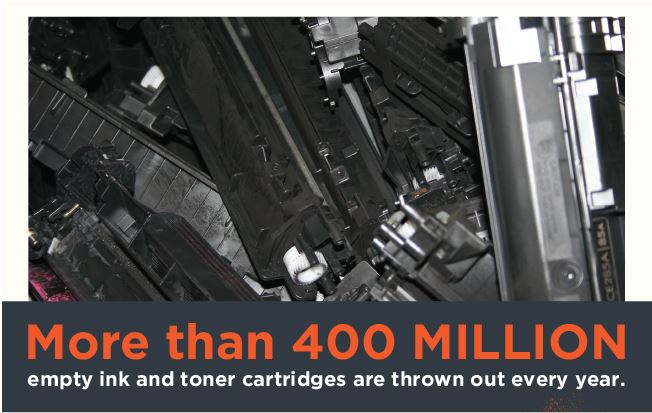 Pollution problems posed by printer cartridges