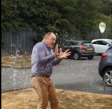 Print-Rite managers receive a soaking