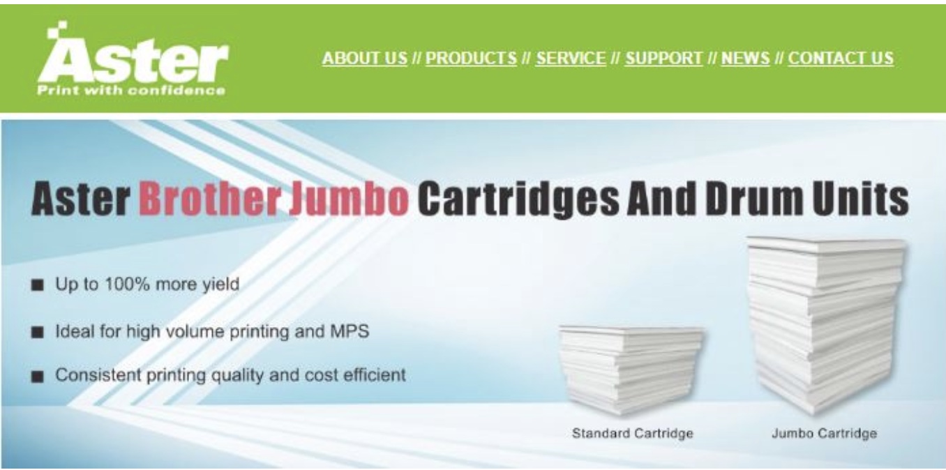 Aster USA showcases jumbo cartridges