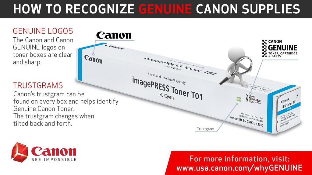 Canon warns about counterfeit products