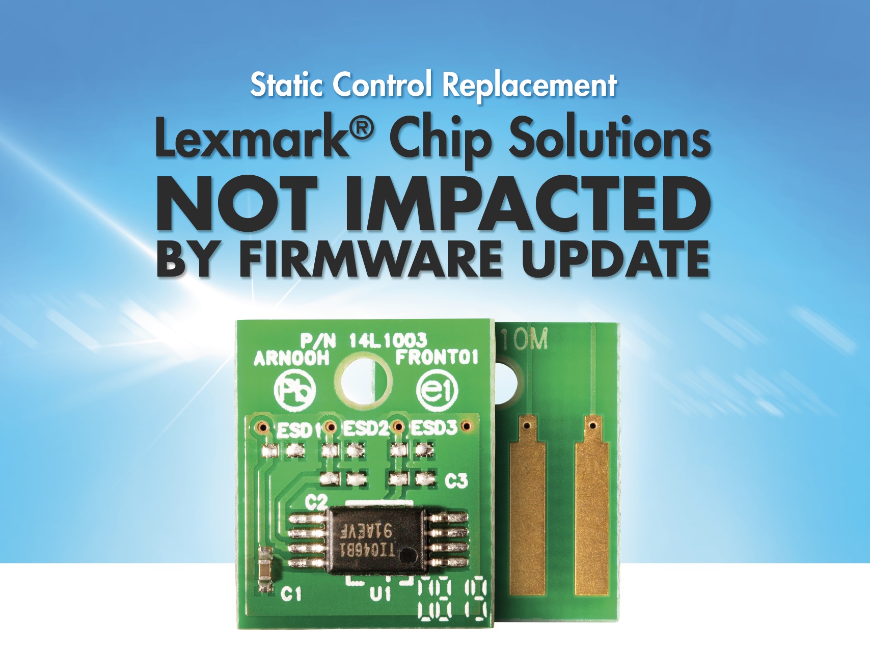 Static Control chips beat the latest Lexmark firmware update