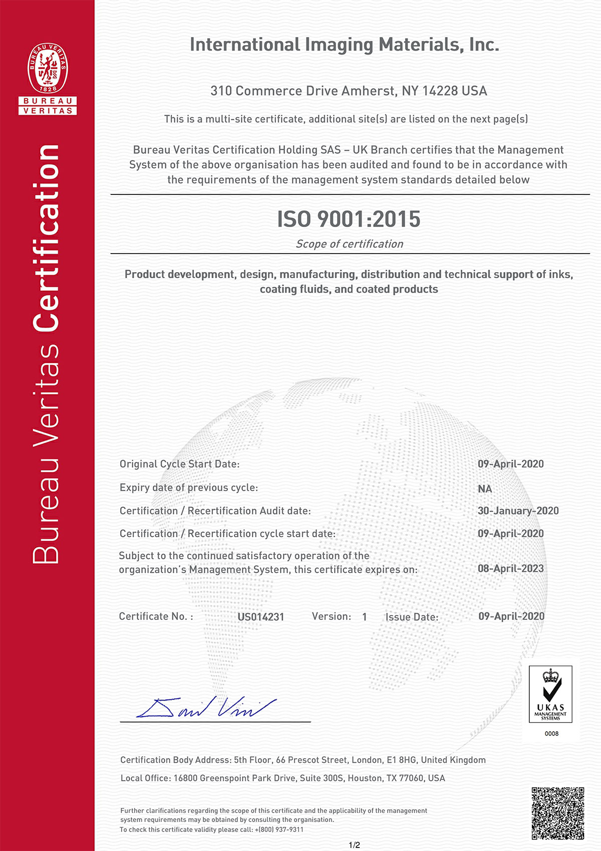 IIMAK awarded ISO certification