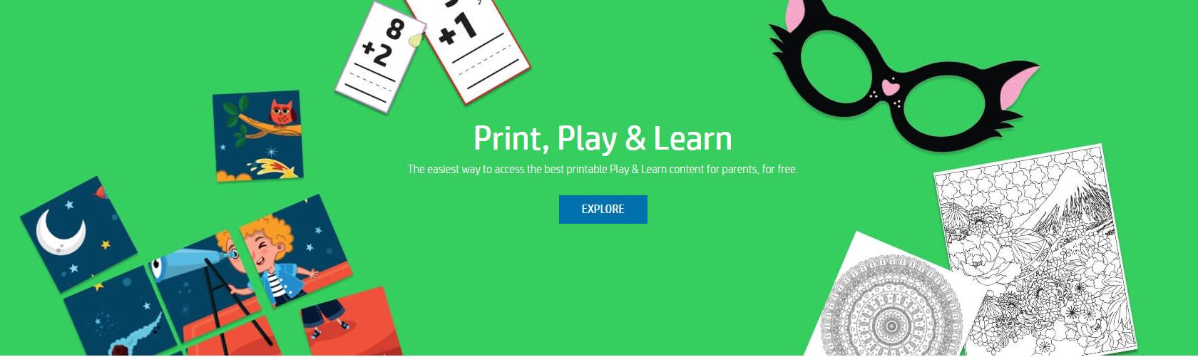 HP launches free print, play, and learn platform