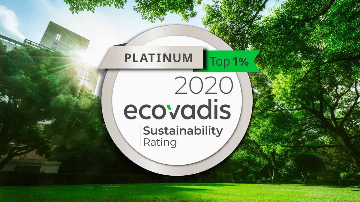 Lyreco awarded Ecovadis platinum medal