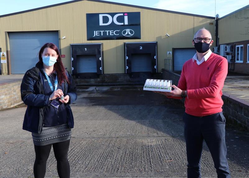 DCI donates hand sanitiser to local Council