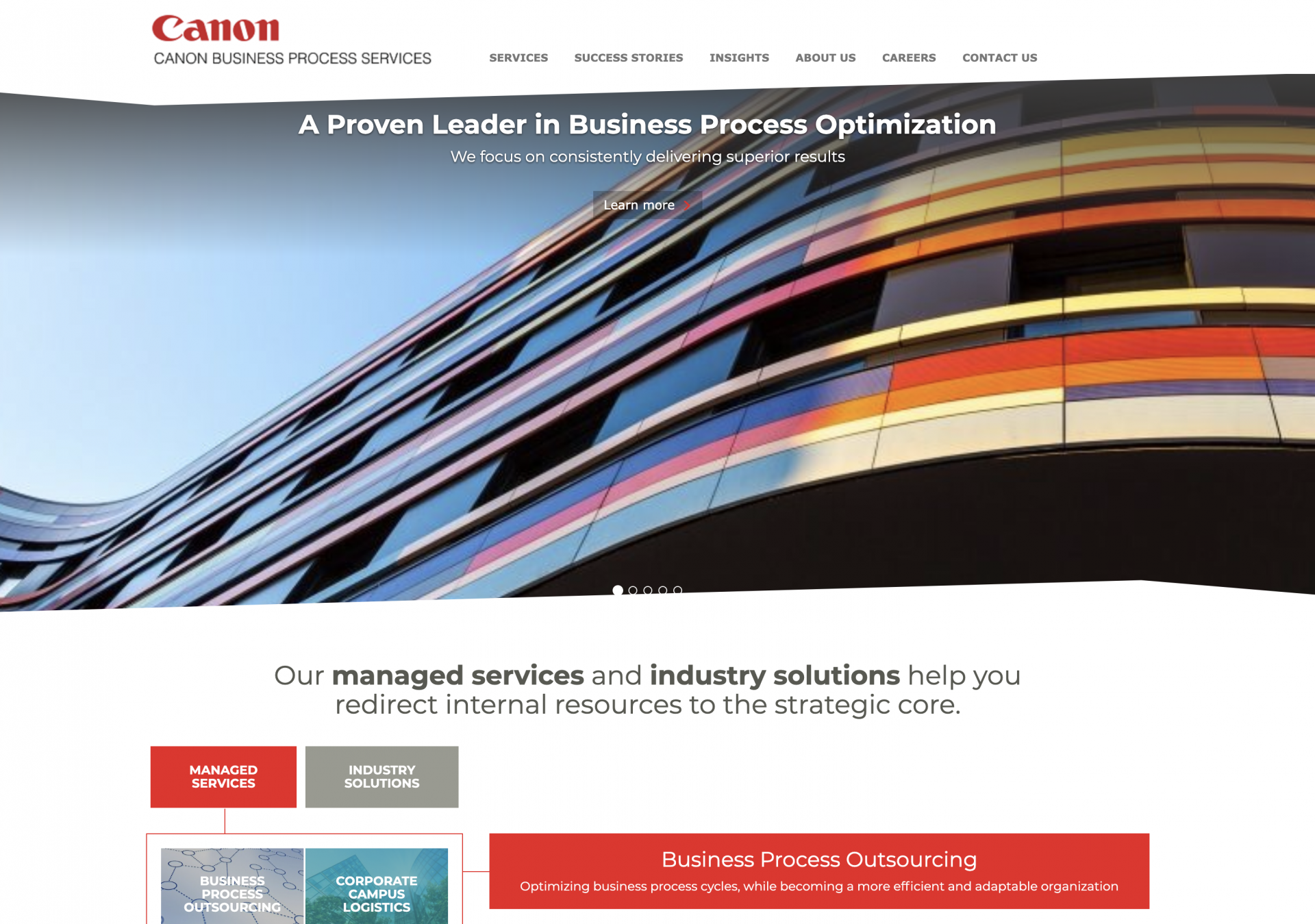 Canon named global outsourcing leader