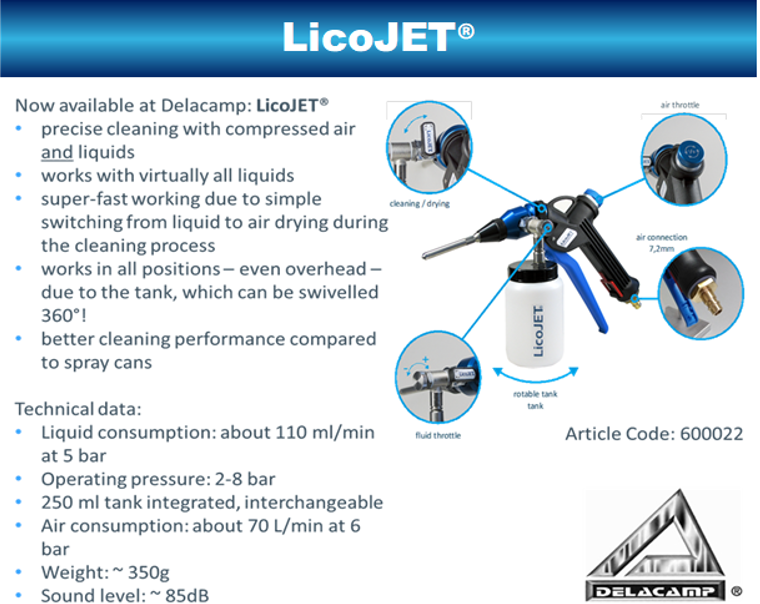 DELACAMP AG introduces LicoJet cleaning tool and more