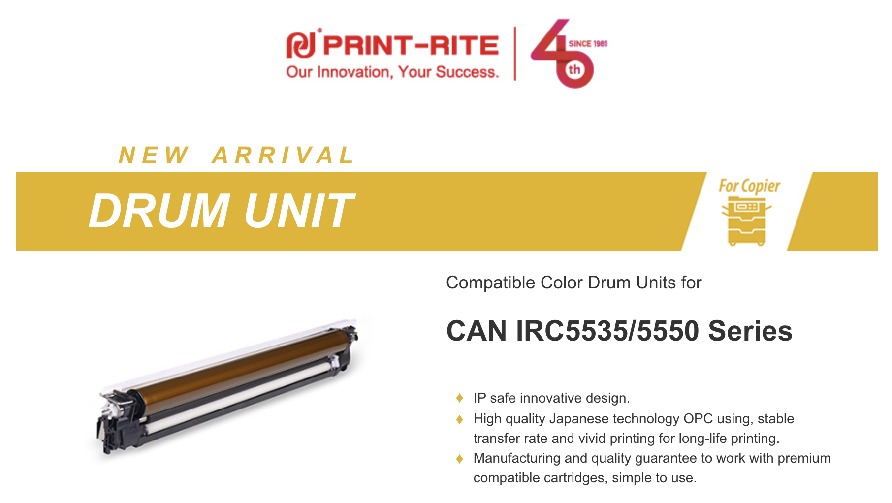 Utec announces new compatible drum units