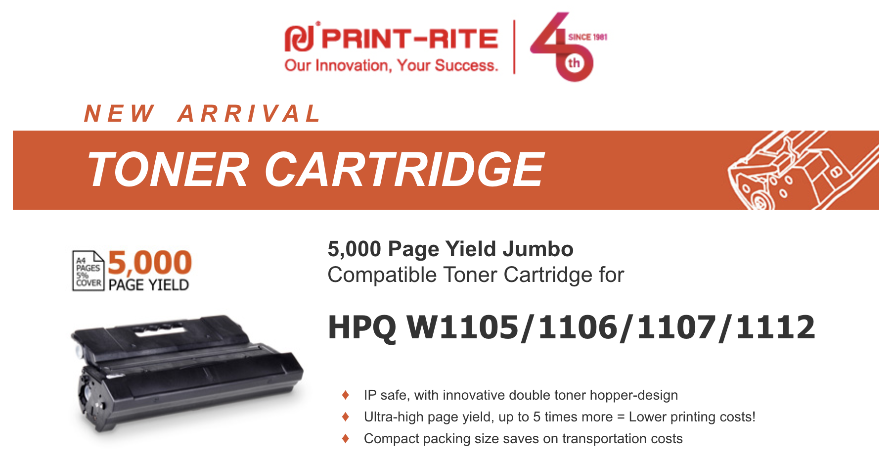 Utec introduces new high yield jumbo cartridges