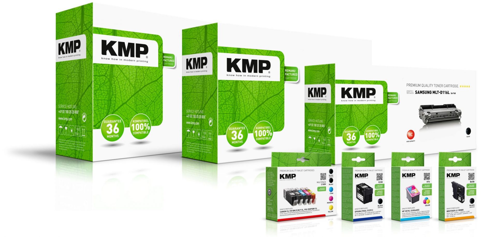 New packaging design for KMP