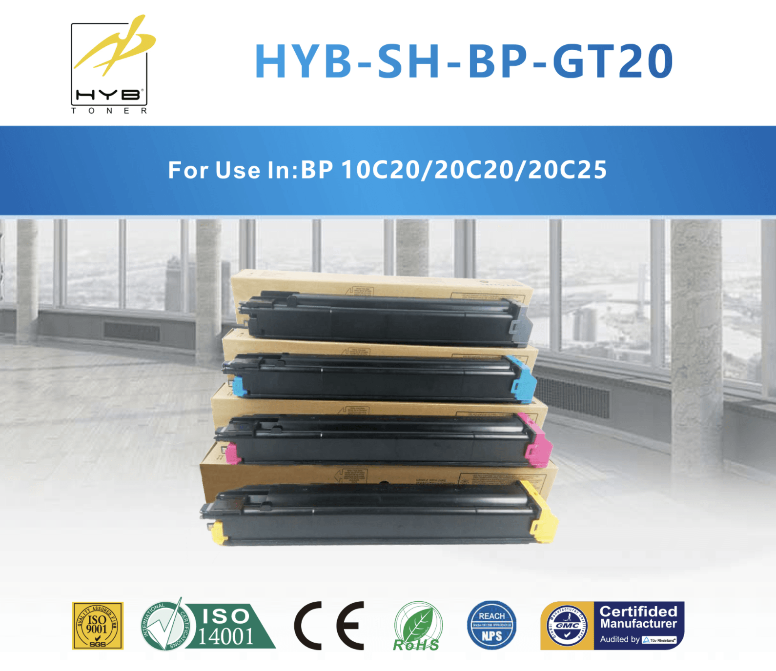 HYB announces new compatible toner cartridges