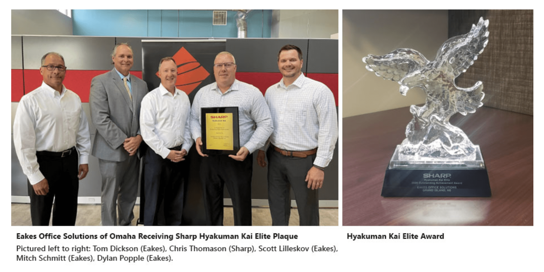 Eakes Office Solutions recognised as Elite Dealer