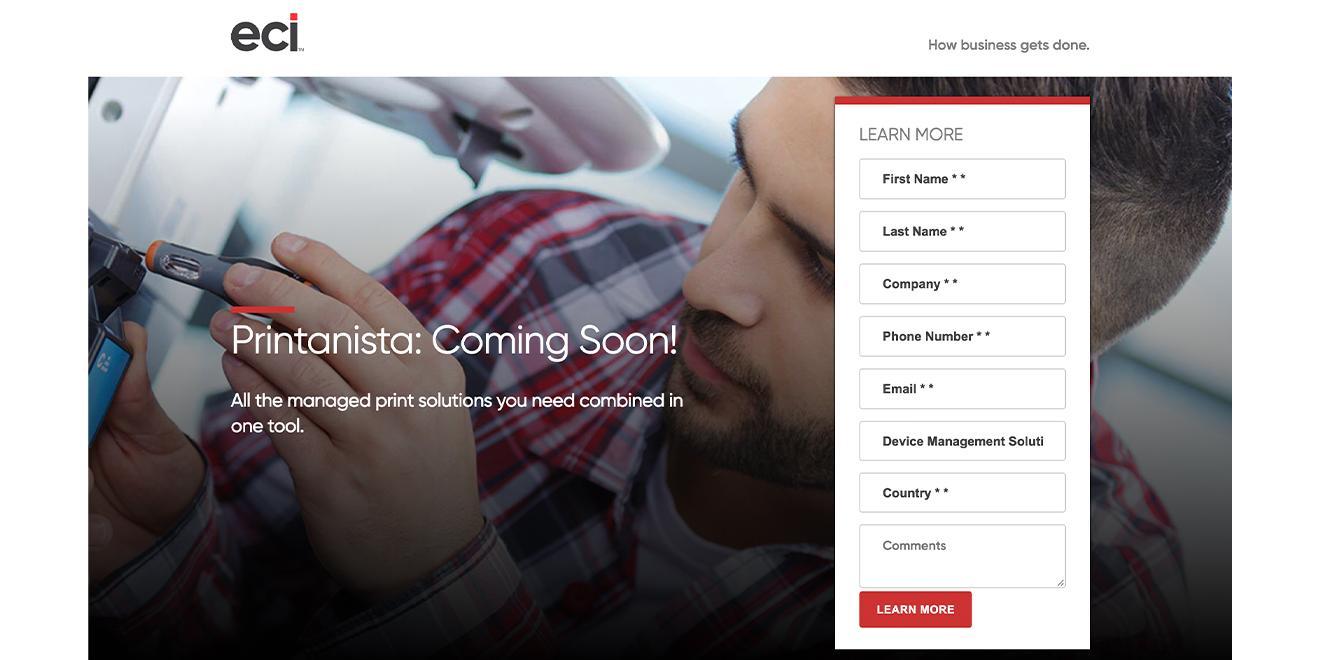 ECI launches Printanista, a new cloud-based MPS solution