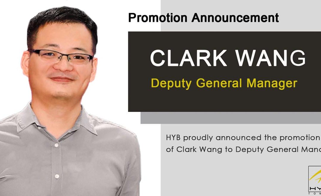 HYB promotes Clark Wang to senior management position