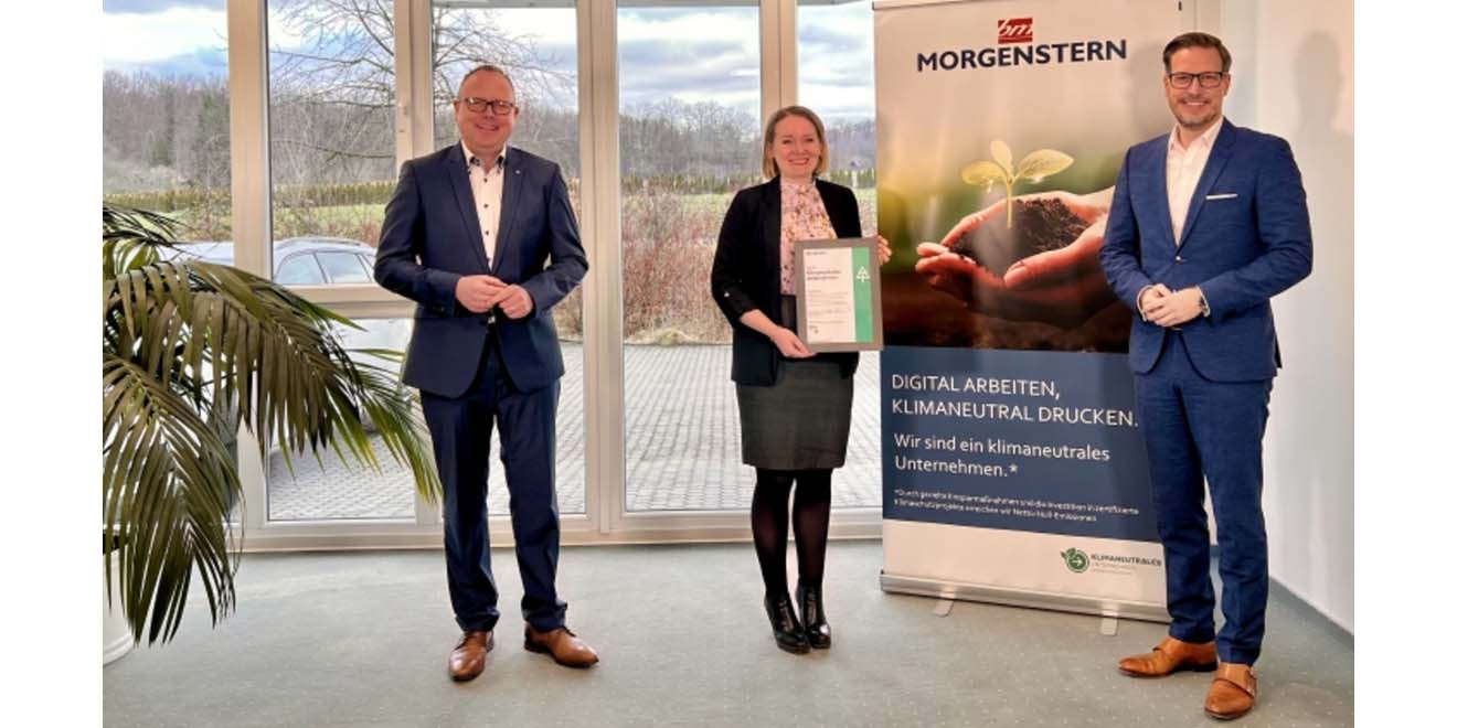 MORGENSTERN Group certified as a ‘carbon-neutral company’