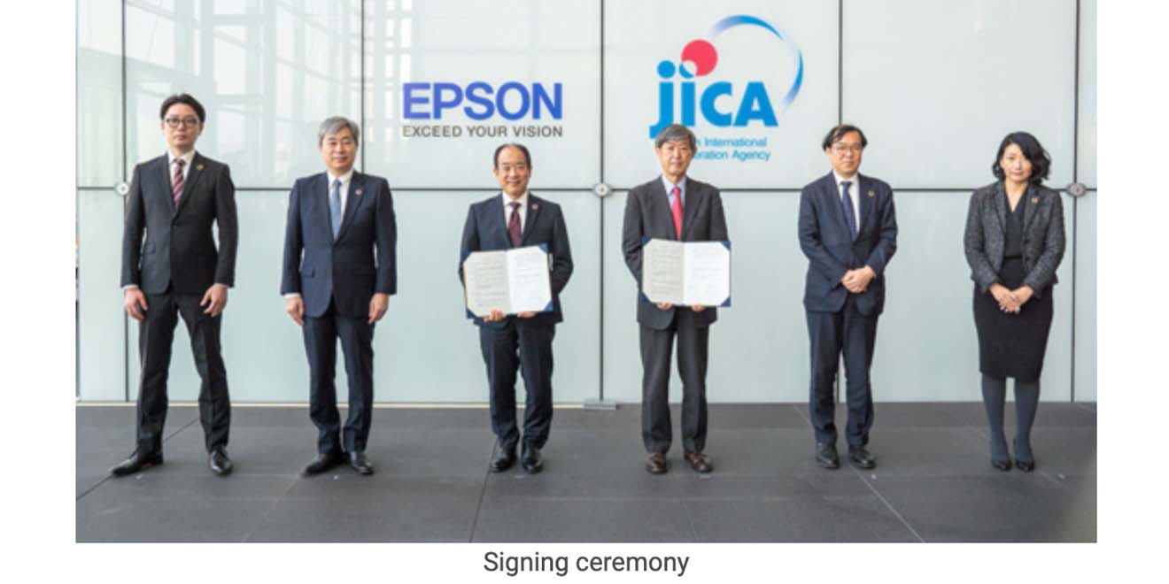 JICA and Epson sign cooperation agreement