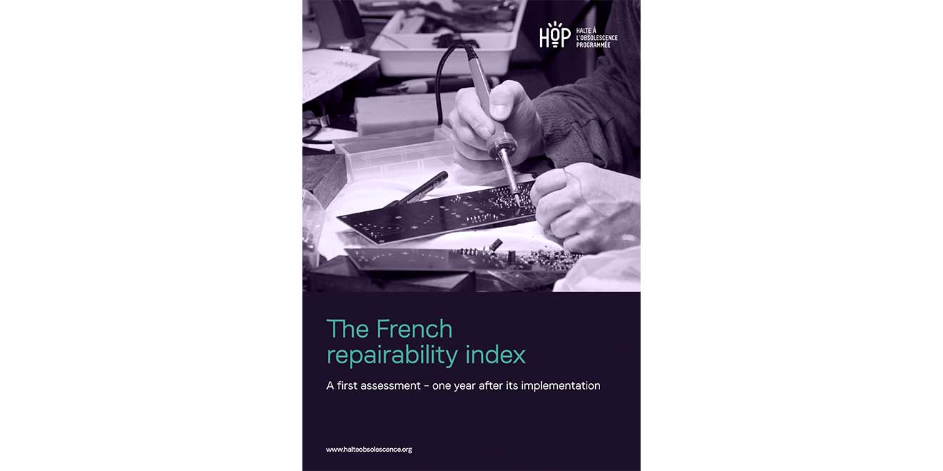 HOP investigates French repairability index