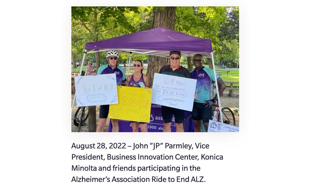 Konica Minolta raises $97,000 for Alzheimer’s research