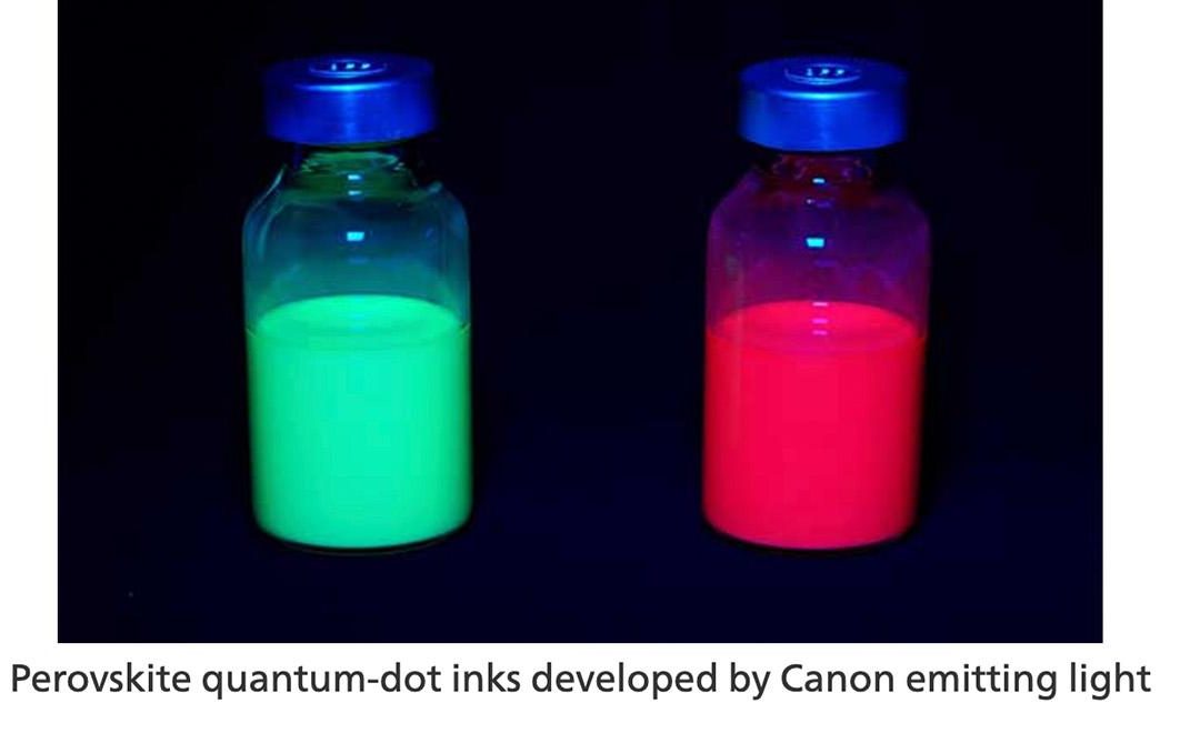 Canon develops perovskite quantum-dot inks