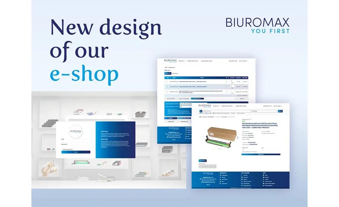 Biuromax updates webshop