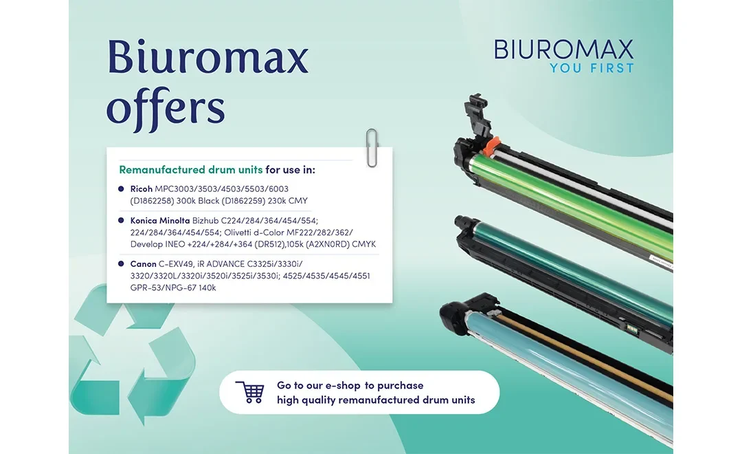 Biuromax introduces new remanufactured drum units