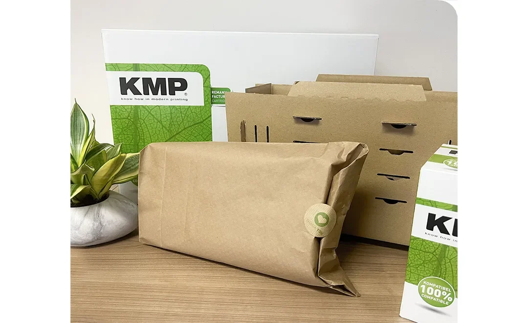 KMP switches to 100% plastic-free packaging