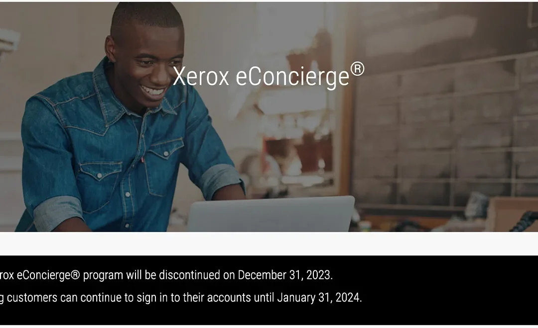 Final countdown: Xerox eConcierge ends 31 January