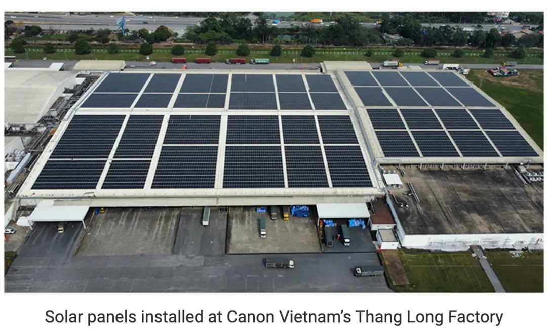 Five Canon production sites convert to 100% renewable energy