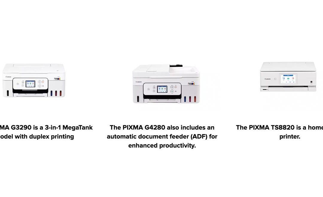 Canon introduces new PIXMA devices